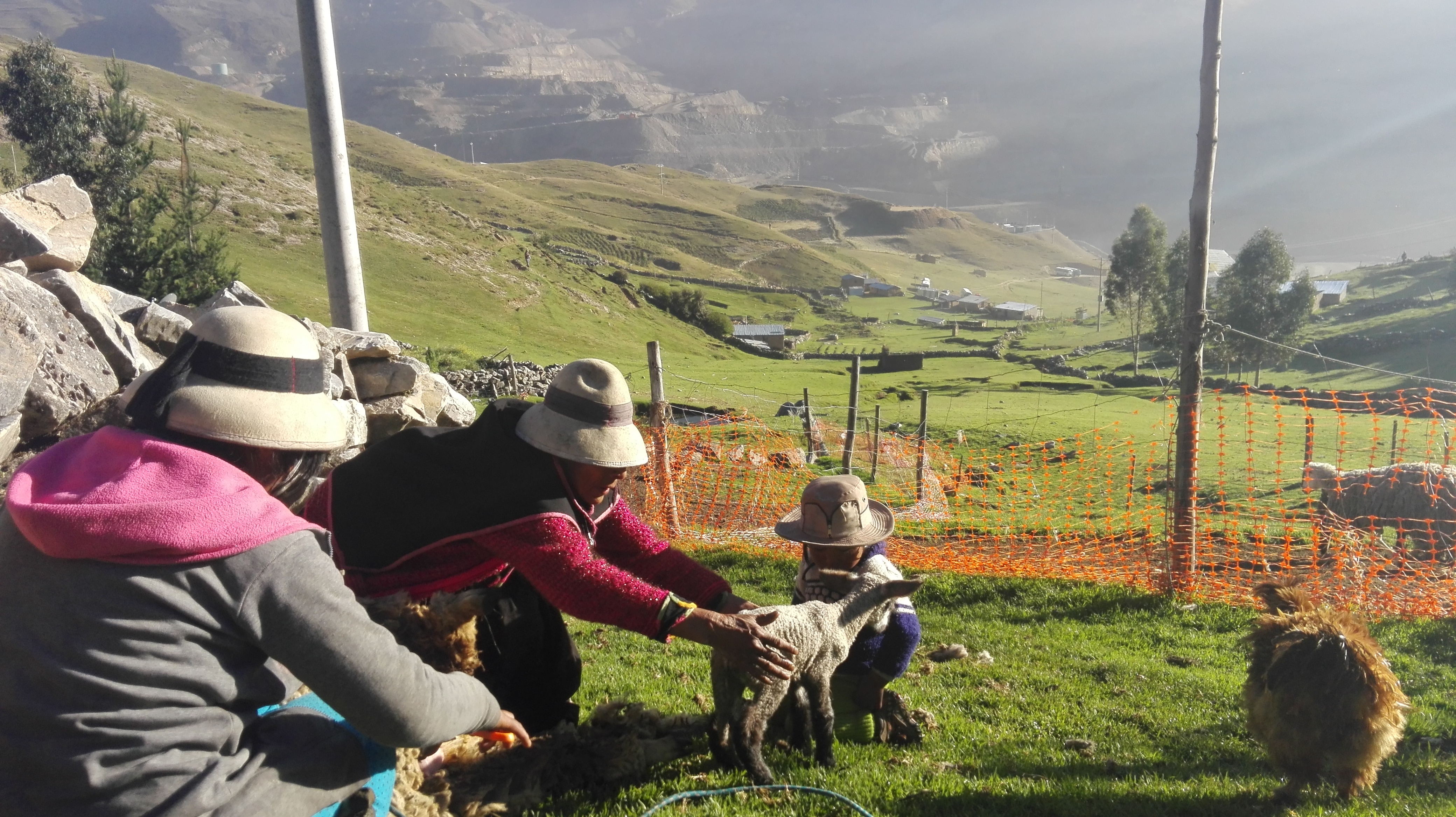 Las actividades del campo y la mina marcan la rutina de las 16 familias de Taquiruta. Foto: Milagro Salazar - Convoca.pe.